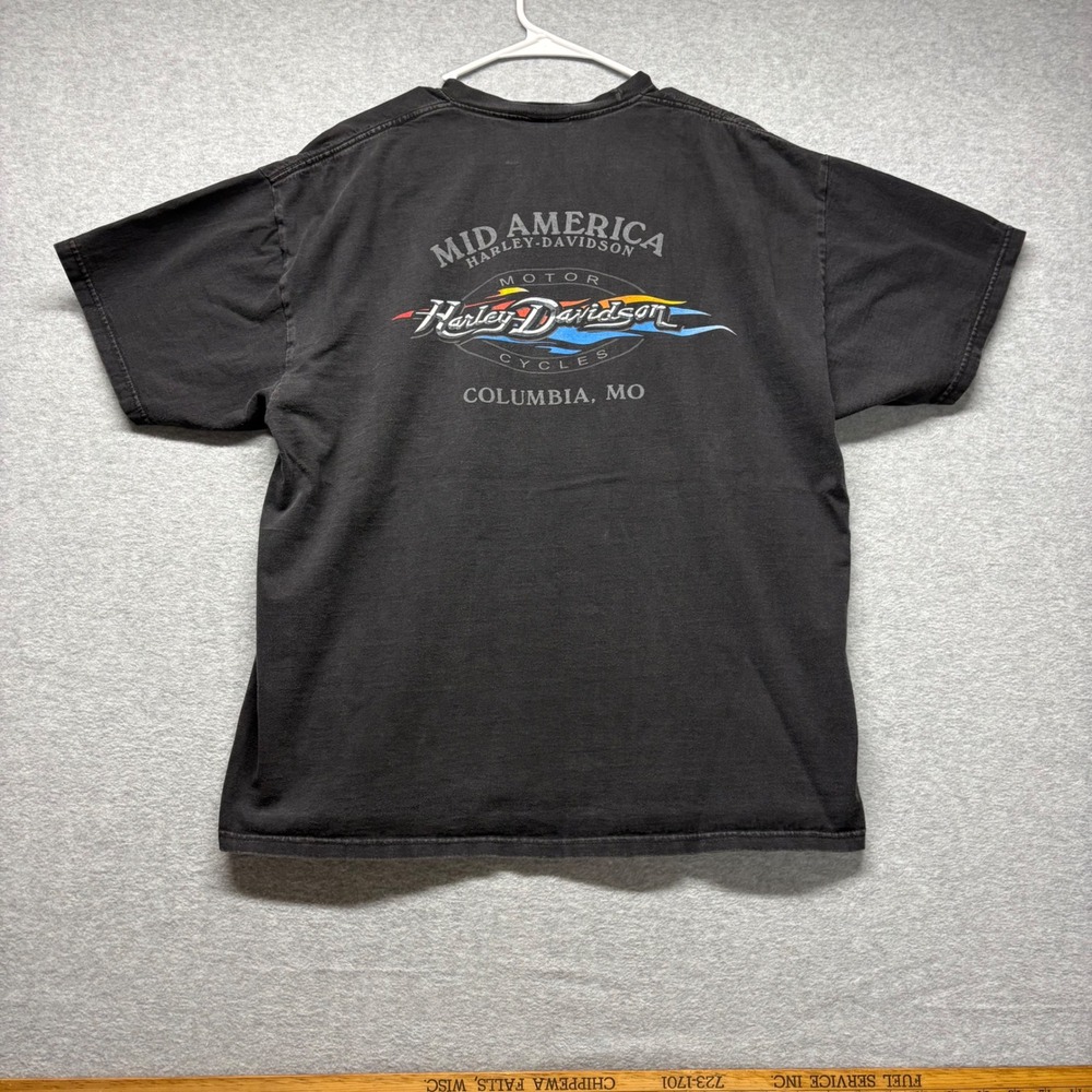 Harley Davidson T‎ Shirt Mens Large Black 2007 Hot Harley Nights Sioux Falls SD